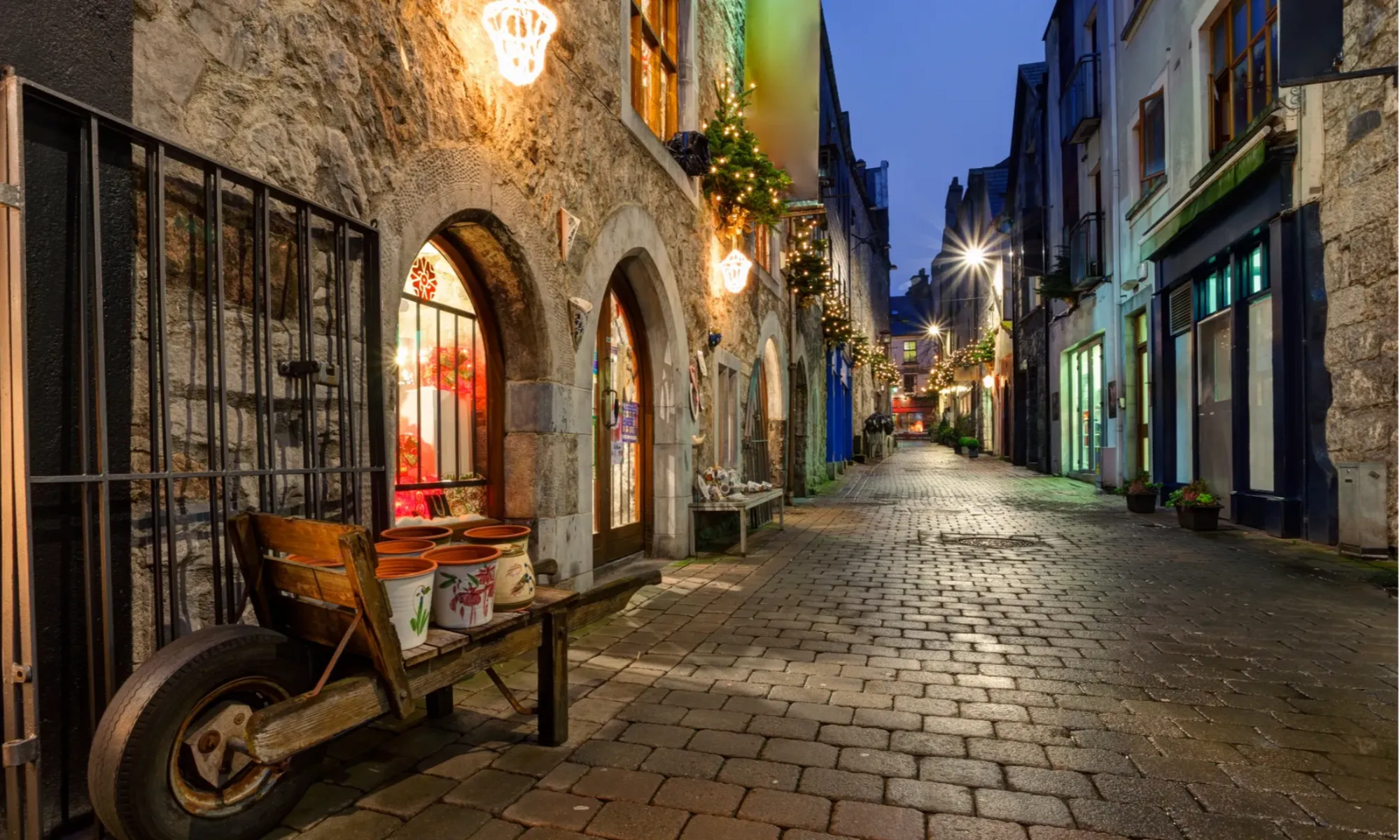 Old cobblestone streets